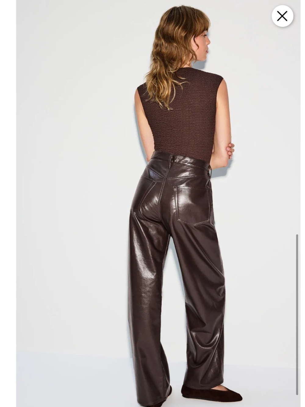 Citizens of Humanity Ayla Baggy Leather, Size: 27 - Picture 5 of 16